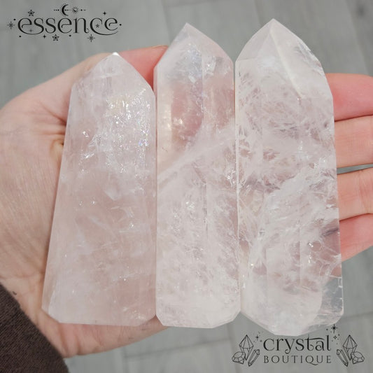 Brazilian Rose Quartz Towers