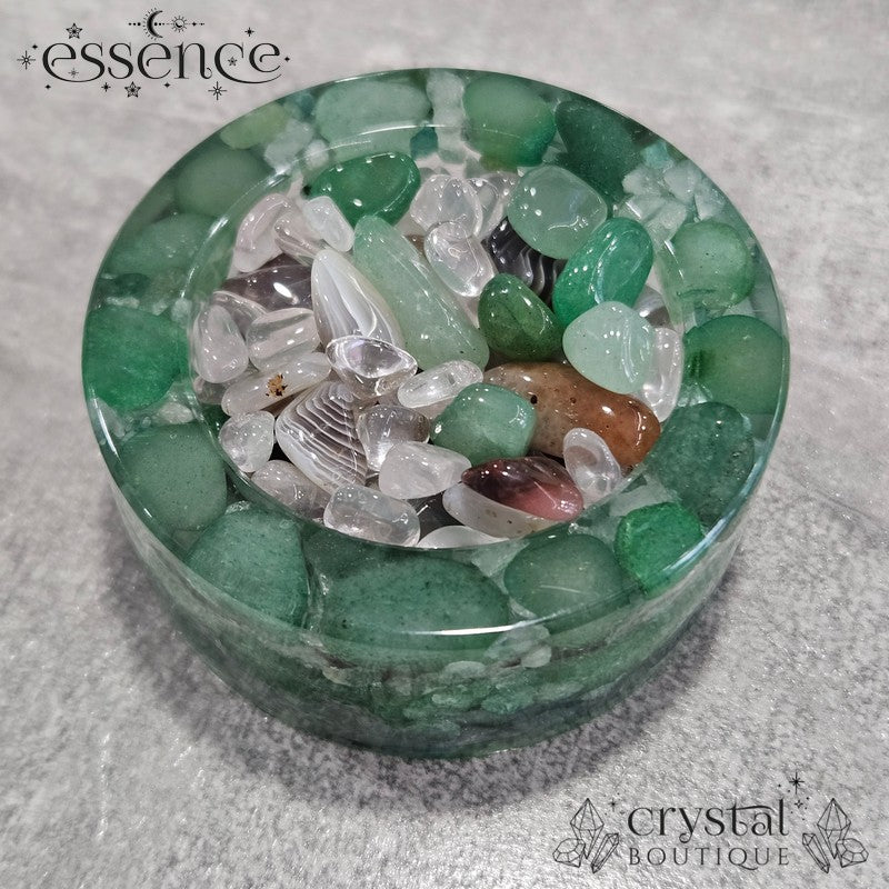 Crystal Chip resin Candle holder /bowls