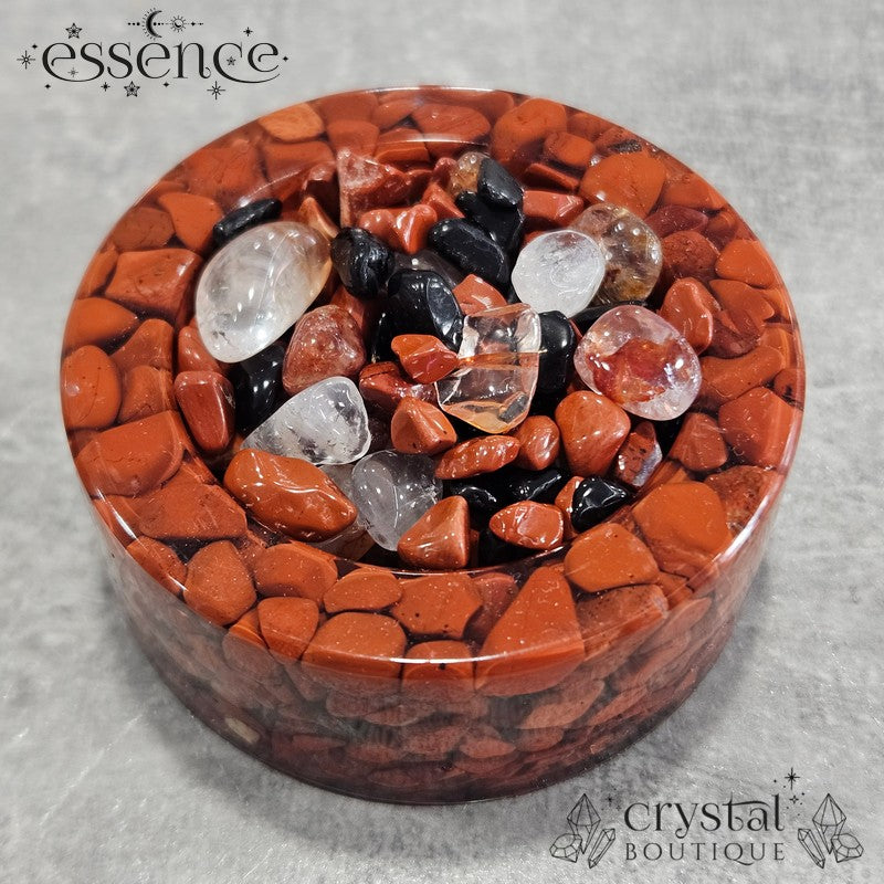 Crystal Chip resin Candle holder /bowls