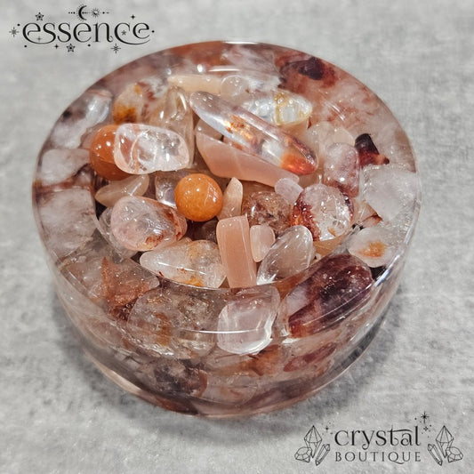 Crystal Chip resin Candle holder /bowls