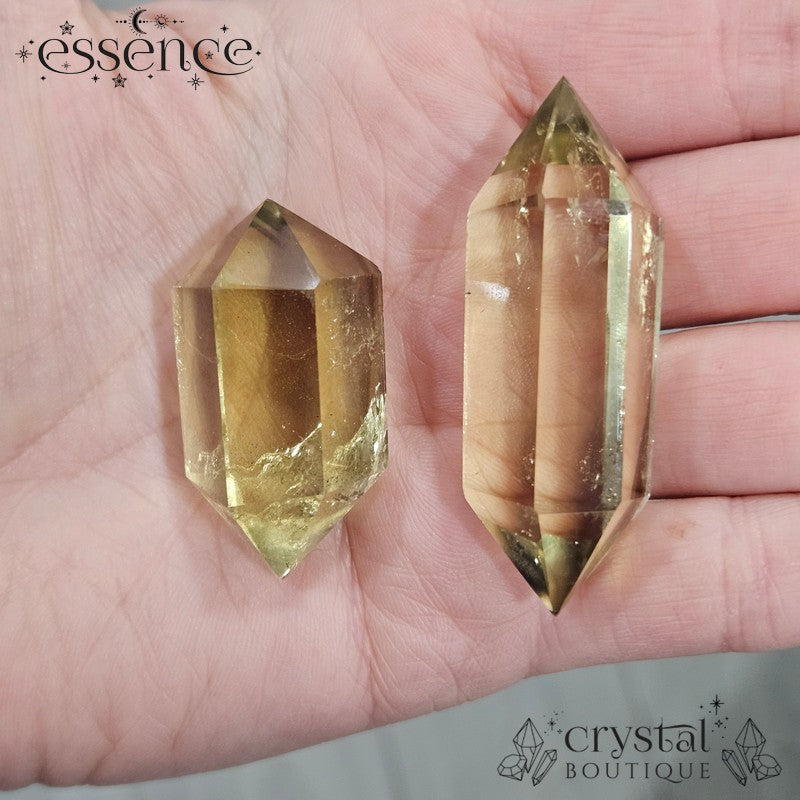 Lemon Quartz Double Terminated Points