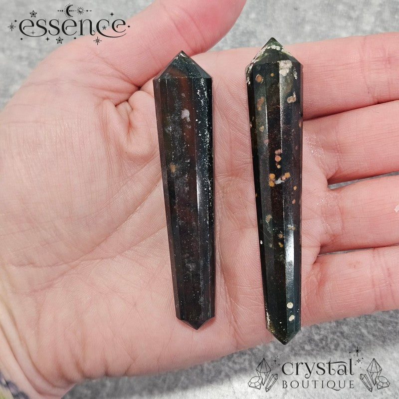 Bloodstone Double Terminated Points