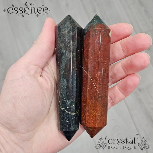 Bloodstone Double Terminated Points