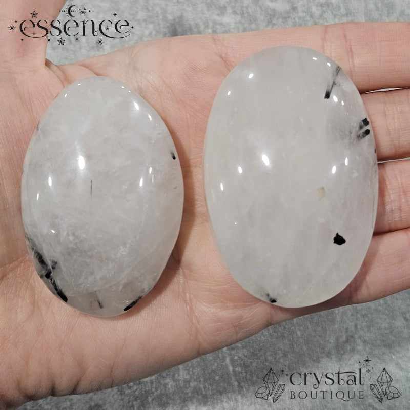 Tourmalated  Quartz Palm Stones