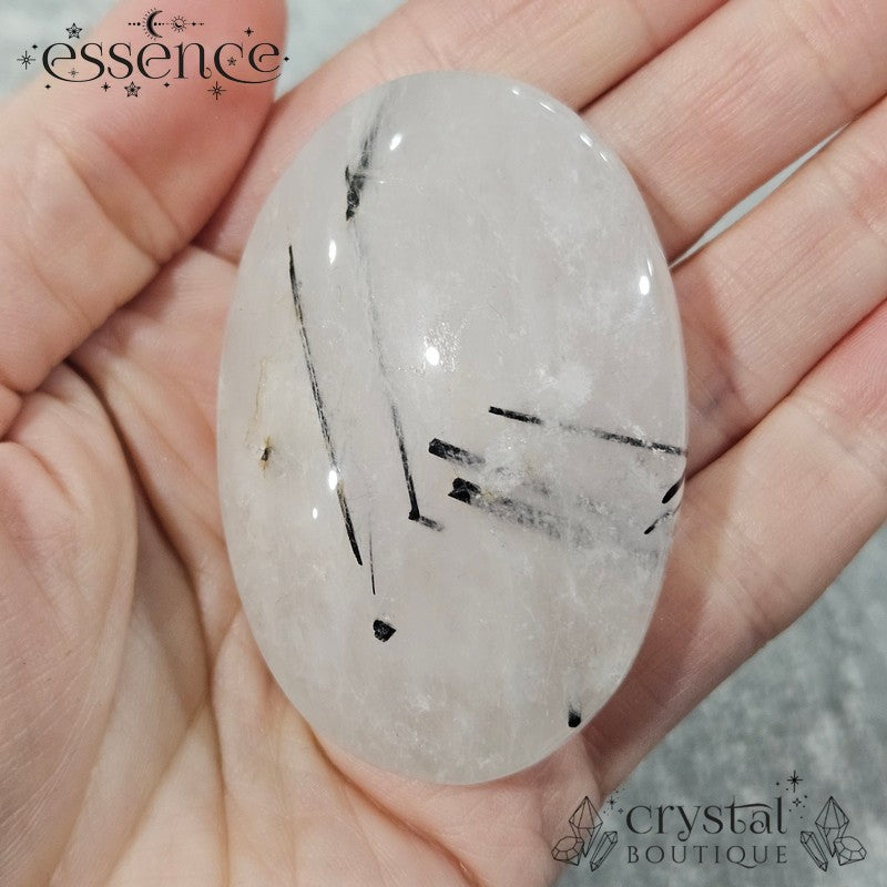 Tourmalated  Quartz Palm Stones