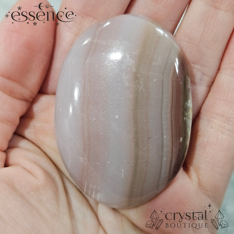 Banded Calcite Palm Stones