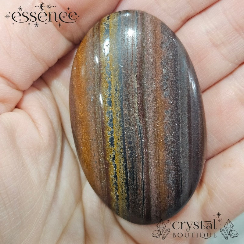 Muggle Stone (Iron Tigers Eye) Palm Stone