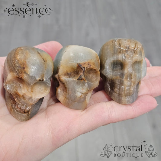 Blue Banded Calcite Skulls