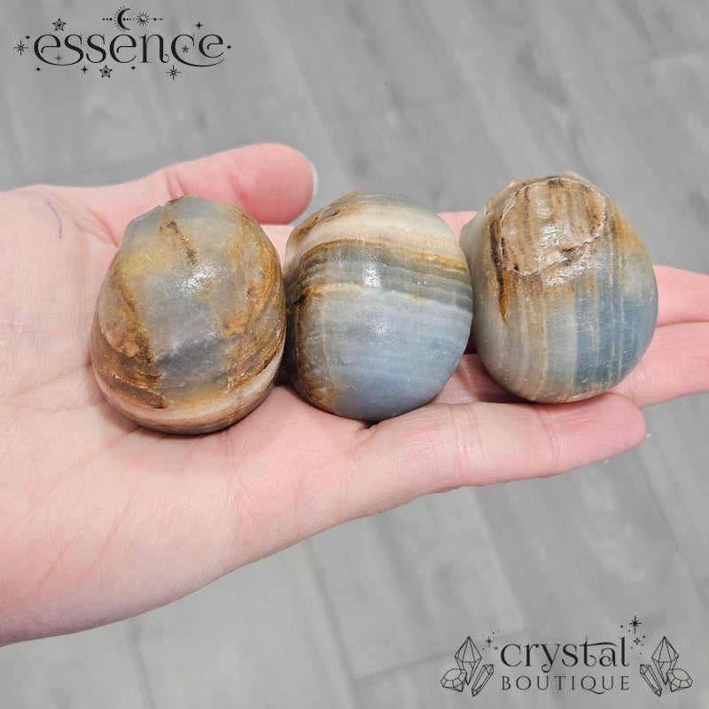 Blue Banded Calcite Skulls