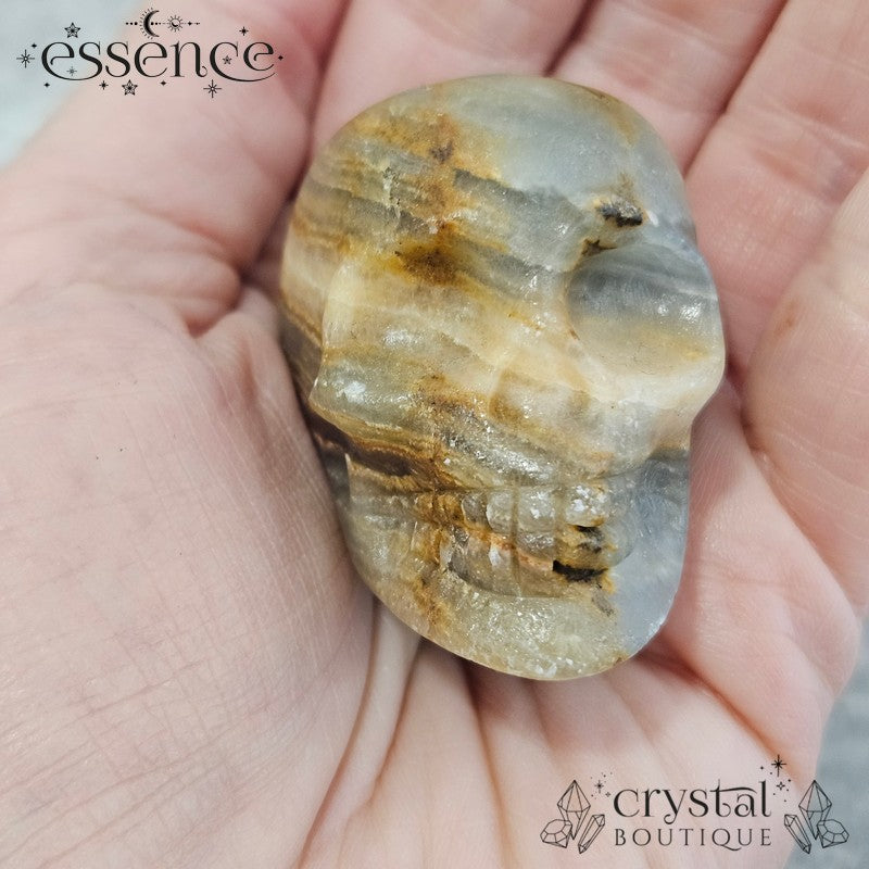 Blue Banded Calcite Skulls
