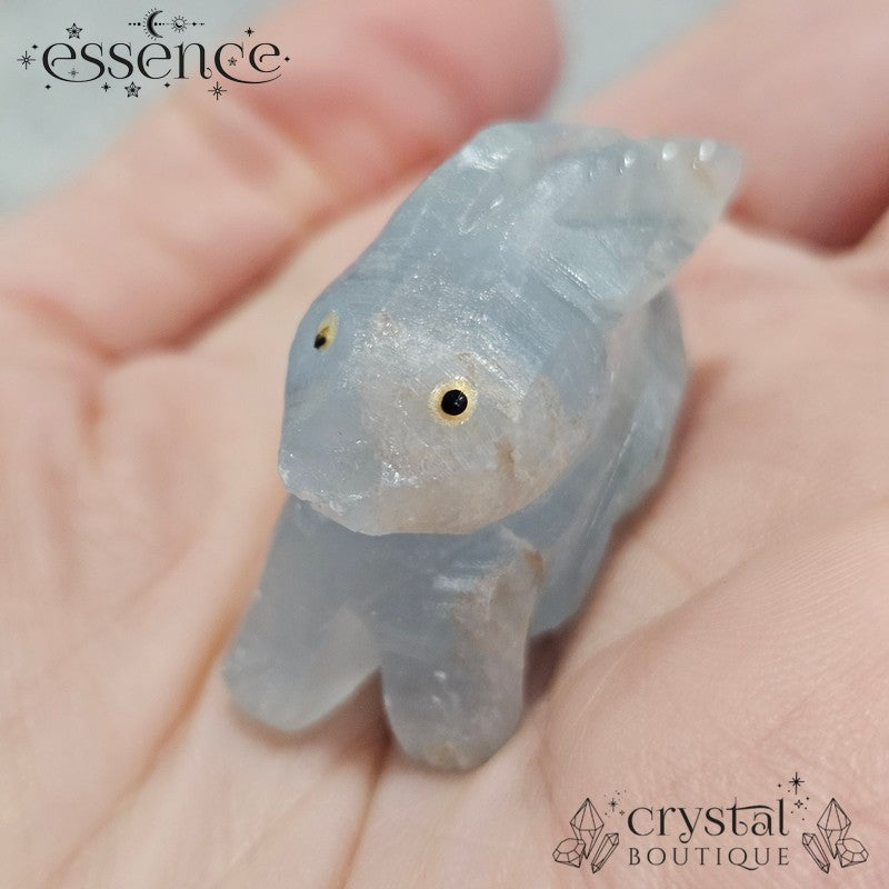 Blue Banded Calcite Animal carvings (Rabbit, dog, Whale)