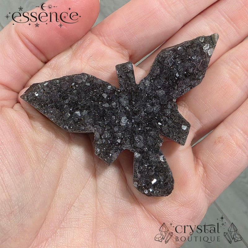 Amethyst Butterfly Carvings