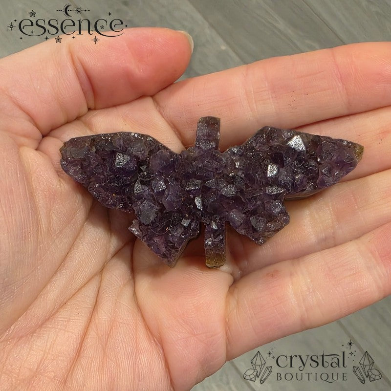 Amethyst Butterfly Carvings