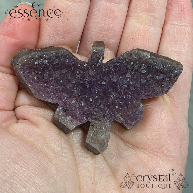 Amethyst Butterfly Carvings