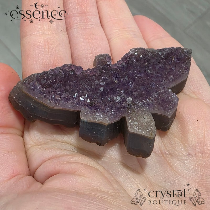 Amethyst Butterfly Carvings