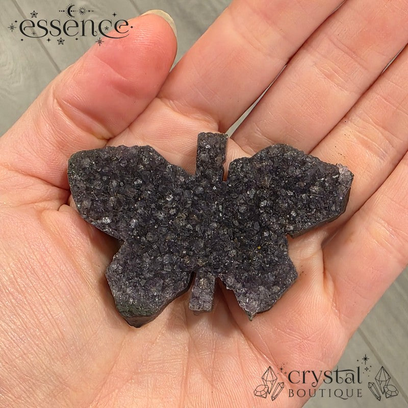 Amethyst Butterfly Carvings