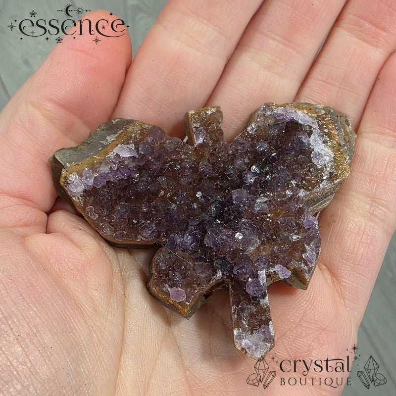 Amethyst Butterfly Carvings