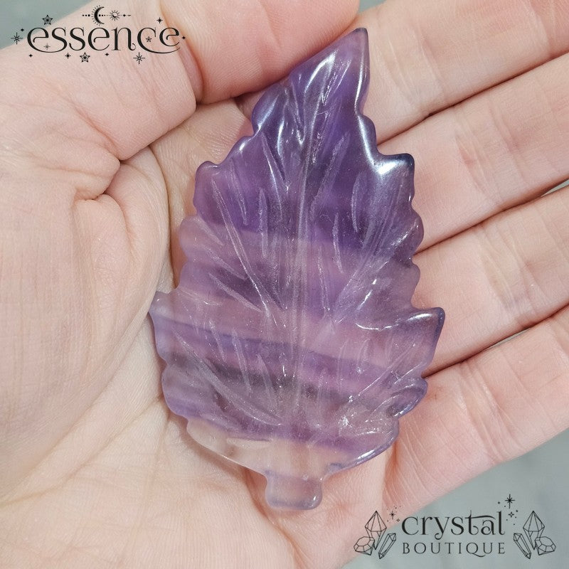 Fluorite Leaf Carvings