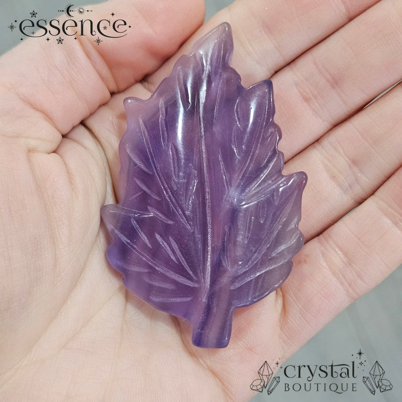 Fluorite Leaf Carvings