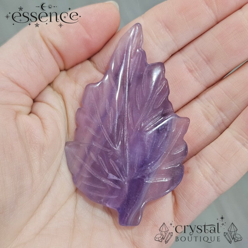 Fluorite Leaf Carvings