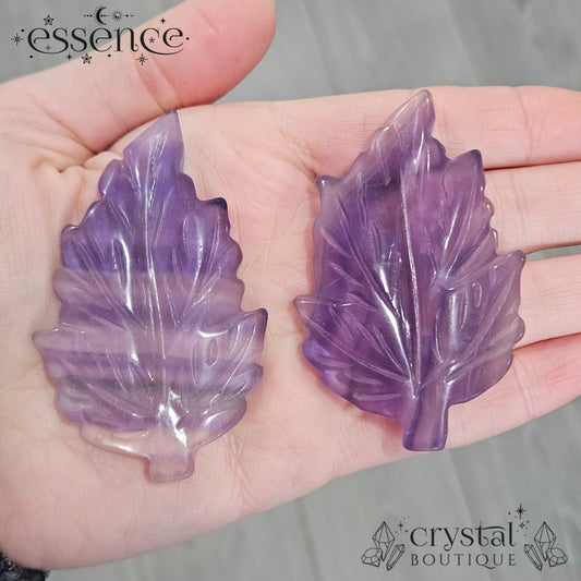 Fluorite Leaf Carvings