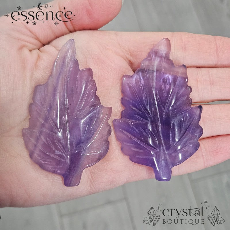 Fluorite Leaf Carvings