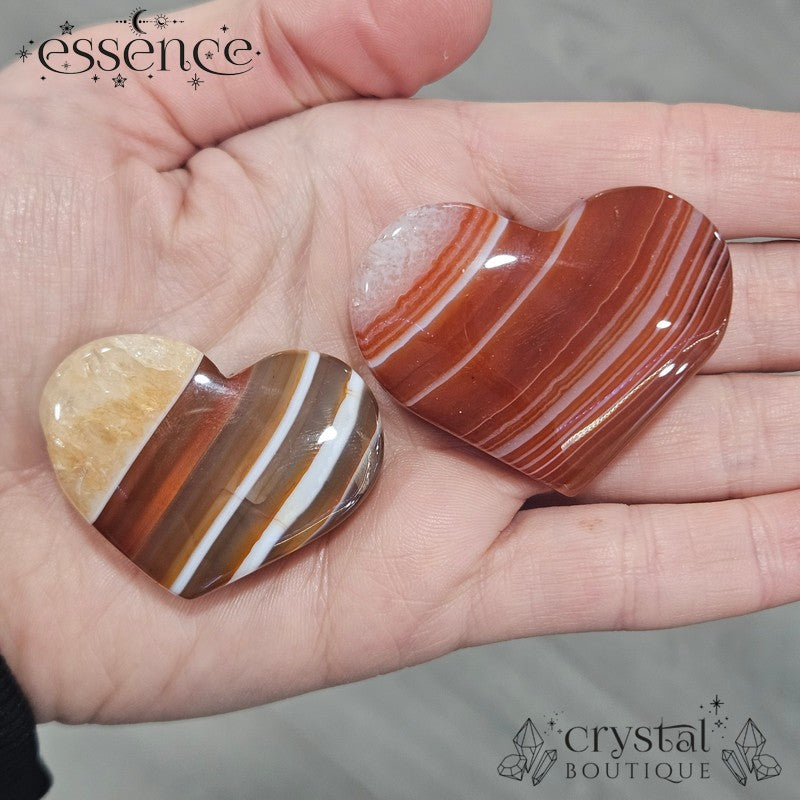 Carnelian Agate Hearts