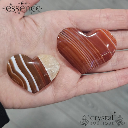 Carnelian Agate Hearts