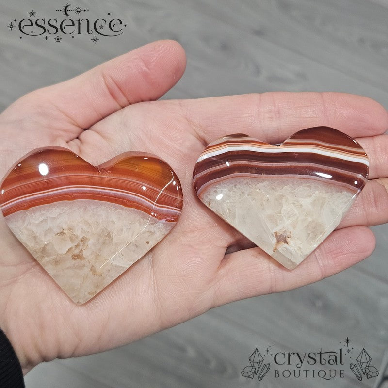 Carnelian Agate Hearts