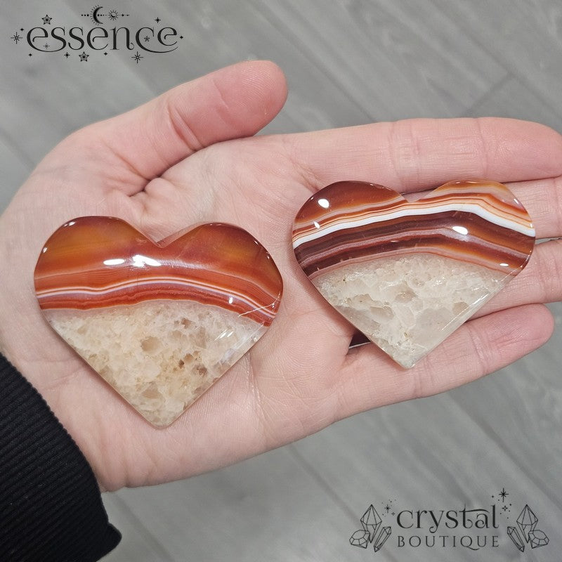 Carnelian Agate Hearts