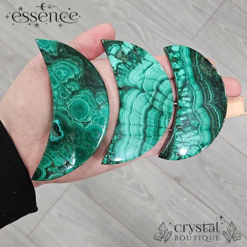 Malachite Moon Carvings