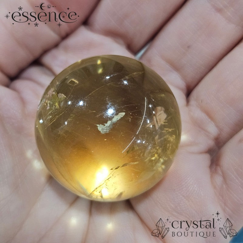 Golden Quartz Spheres