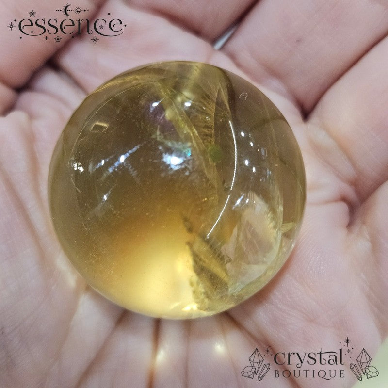 Golden Quartz Spheres