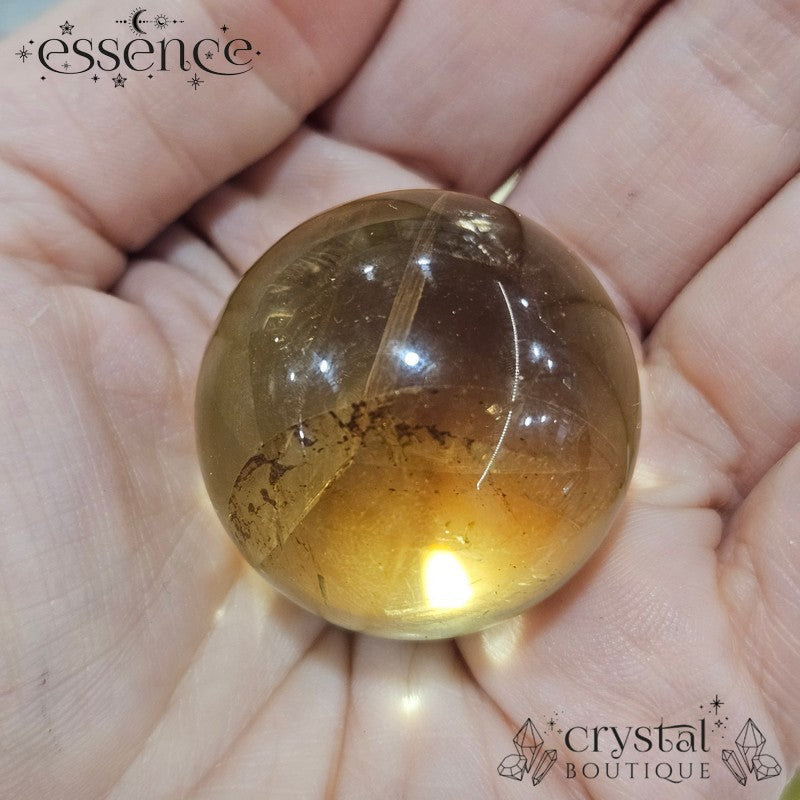 Golden Quartz Spheres