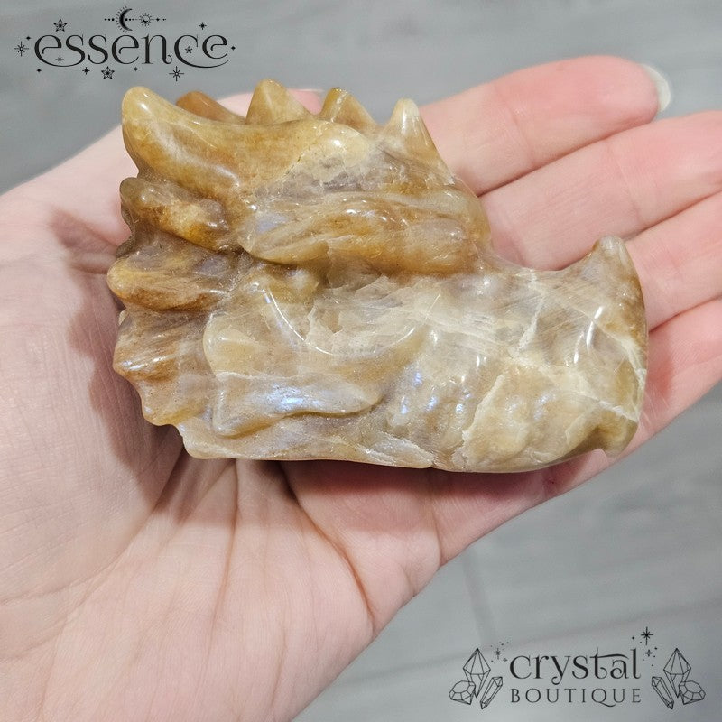 Peach Moonstone Dragon Head – 217g