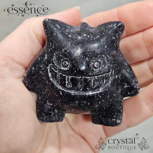 Lepidolite Gengar Pokémon Carving