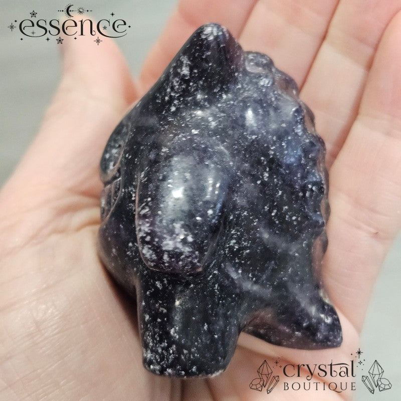 Lepidolite Gengar Pokémon Carving