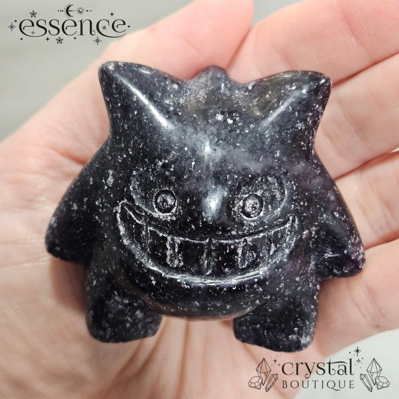 Lepidolite Gengar Pokémon Carving