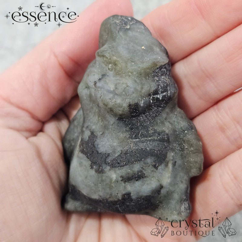 Labradorite Oogie Boogie Carvings (with Black Tourmaline)