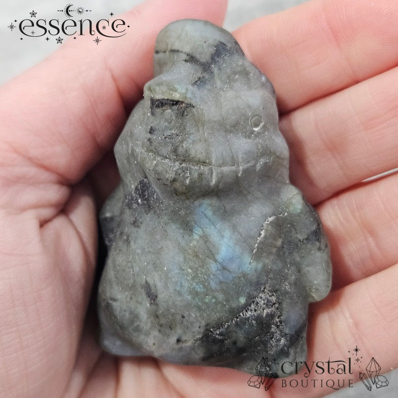 Labradorite Oogie Boogie Carvings (with Black Tourmaline)