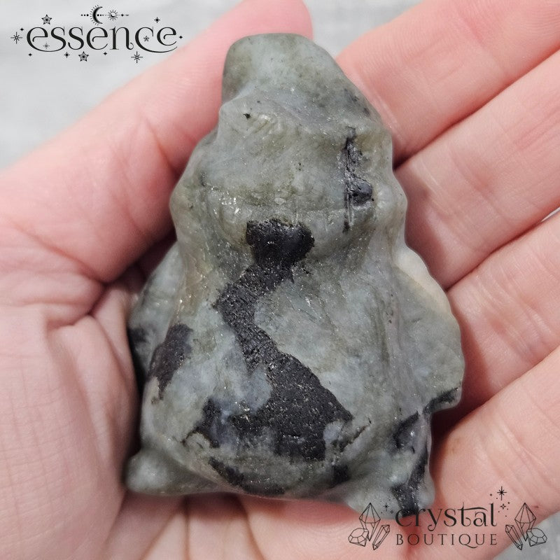 Labradorite Oogie Boogie Carvings (with Black Tourmaline)