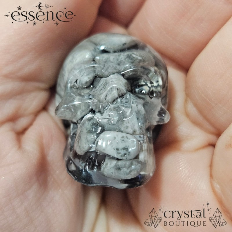 Resin Mini Crystal Chip Skulls