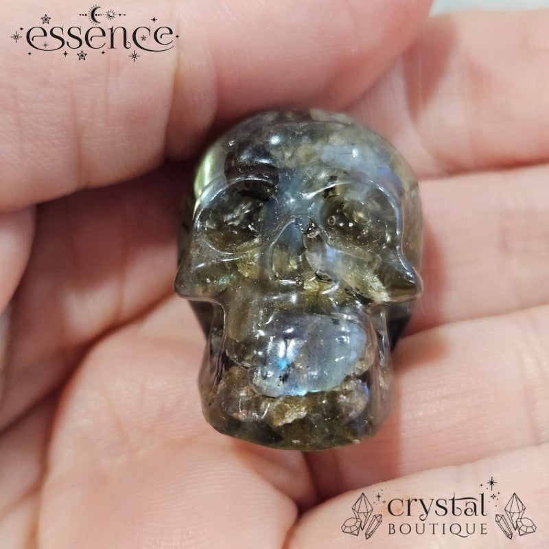 Resin Mini Crystal Chip Skulls