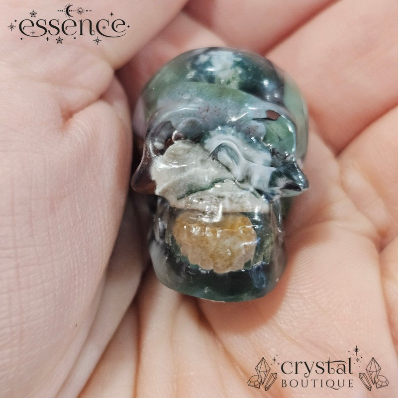 Resin Mini Crystal Chip Skulls