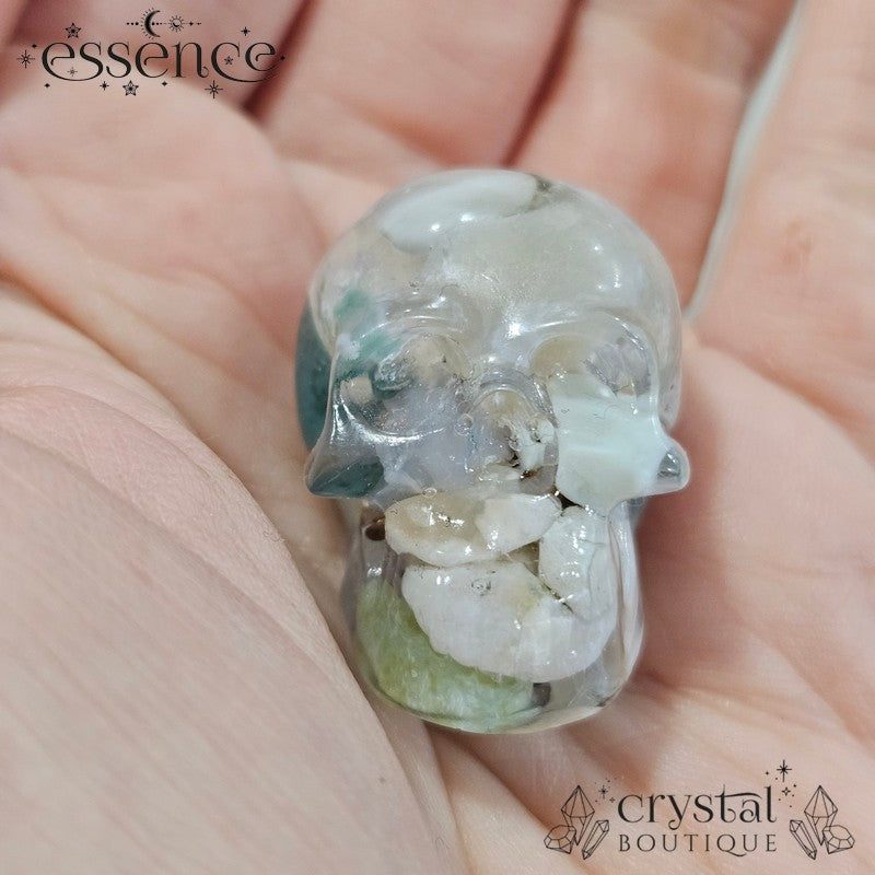Resin Mini Crystal Chip Skulls