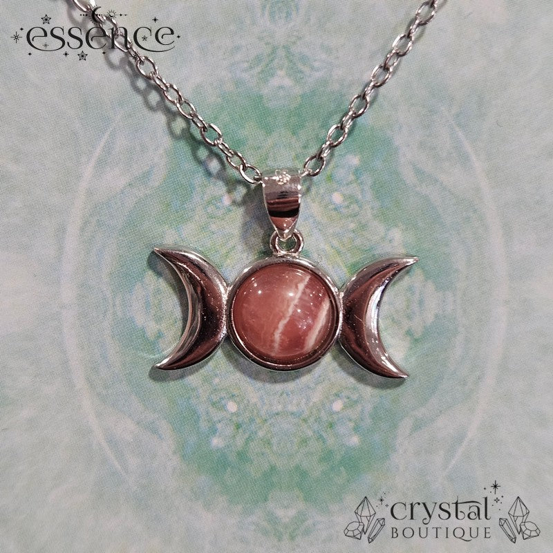 Triple Moon Crystal Necklaces