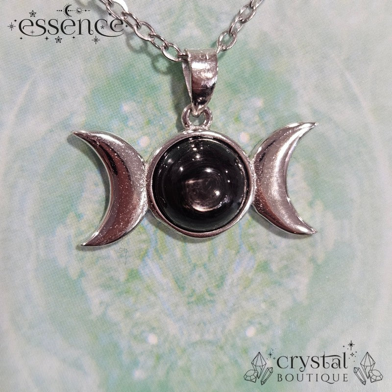 Triple Moon Crystal Necklaces