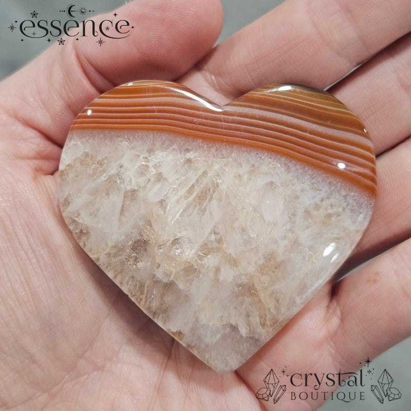 Carnlian Agate Hearts