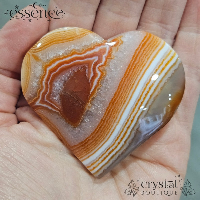 Carnlian Agate Hearts