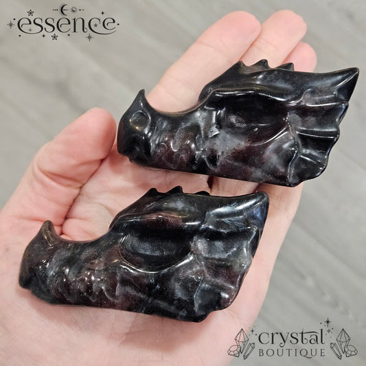 Firework Garnet Dragon Head Carvings